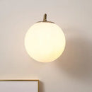 GobekUsa LED Glass Iron Wall Light with Pull Chain Switch for Corridor Living Room Bedroom