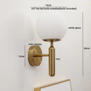 GobekUsa LED Glass Iron Wall Light with Pull Chain Switch for Corridor Living Room Bedroom