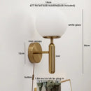 GobekUsa LED Glass Iron Wall Light with Pull Chain Switch for Corridor Living Room Bedroom
