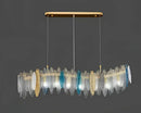 GobekUsa LED Glass Metal Leaf Chandelier: Luxury Postmodern Lighting for Home Decor, Bedroom, Living Room