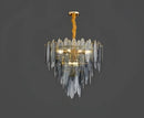 GobekUsa LED Glass Metal Leaf Chandelier: Luxury Postmodern Lighting for Home Decor, Bedroom, Living Room