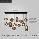 GobekUsa LED Glass Pendant Chandelier for Kitchen Dining Bar Décor