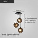 GobekUsa LED Glass Pendant Chandelier for Kitchen Dining Bar Décor