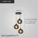 GobekUsa LED Glass Pendant Chandelier for Kitchen Dining Bar Décor