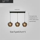 GobekUsa LED Glass Pendant Chandelier for Kitchen Dining Bar Décor
