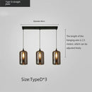 GobekUsa LED Glass Pendant Chandelier for Kitchen Dining Bar Décor