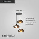 GobekUsa LED Glass Pendant Chandelier for Kitchen Dining Bar Décor