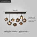 GobekUsa LED Glass Pendant Chandelier for Kitchen Dining Bar Décor