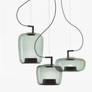 GobekUsa LED Glass Pendant Chandelier for Kitchen Living Room Dining Suspension