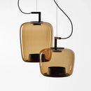 GobekUsa LED Glass Pendant Chandelier for Kitchen Living Room Dining Suspension