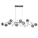 GobekUsa LED Glass Pendant Chandelier for Living Room Dining Bedroom Cafe