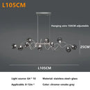 GobekUsa LED Glass Pendant Chandelier for Living Room Dining Bedroom Cafe