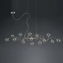 GobekUsa LED Glass Pendant Chandelier for Living Room Dining Bedroom Cafe