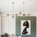 GobekUsa LED Glass Pendant Chandelier: Modern Nordic Style for Dining Room, Bedroom Decor
