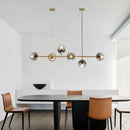 GobekUsa LED Glass Pendant Chandelier: Modern Nordic Style for Dining Room, Bedroom Decor