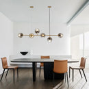 GobekUsa LED Glass Pendant Chandelier: Modern Nordic Style for Dining Room, Bedroom Decor