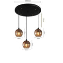 GobekUsa LED Glass Pendant Lamp: Modern Nordic Hanging Light for Kitchen, Bedroom, Hotel & Restaurant decor.