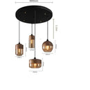 GobekUsa LED Glass Pendant Lamp: Modern Nordic Hanging Light for Kitchen, Bedroom, Hotel & Restaurant decor.