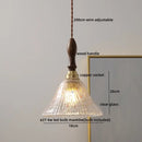 GobekUsa LED Glass Pendant Light Chandelier for Modern Living Dining Room
