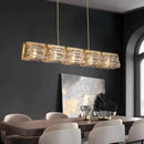 GobekUsa LED Glass Pendant Light Dimmable Chandelier Kitchen Island Decor