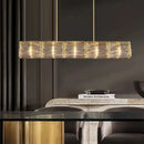 GobekUsa LED Glass Pendant Light Dimmable Chandelier Kitchen Island Decor