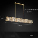 GobekUsa LED Glass Pendant Light Dimmable Chandelier Kitchen Island Decor