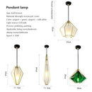 GobekUsa LED Glass Pendant Light for Home, Cafe, Bar | Modern Designer Art Lamps