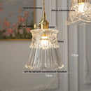 GobekUsa LED Glass Pendant Light - Modern Nordic Kitchen Bedside Hallway Hanging Lamp