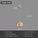GobekUsa LED Glass Pendant Light: Modern Nordic Luxury Hanging Lamp Fixture
