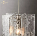 GobekUsa LED Glass Pendant Light, Modern Small Chandeliers for Bedroom, Dining Room, Kitchen Island