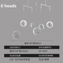 GobekUsa LED Glass Pendant Light: Stylish Round Fixture for Hall, Living Room, Restaurant
