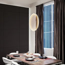 GobekUsa LED Glass Pendant Light: Stylish Round Fixture for Hall, Living Room, Restaurant