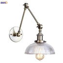 GobekUsa LED Glass Swing Arm Wall Lamps for Bedroom, Bathroom, and Stairway