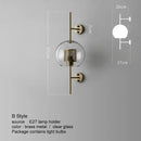 GobekUsa LED Glass Wall Lamp for Modern Bedroom Decor