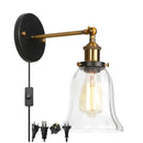 GobekUsa LED Glass Wall Lamp Industrial Stair Light Fixture for Home Decor