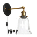 GobekUsa LED Glass Wall Lamp Industrial Stair Light Fixture for Home Decor