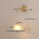 GobekUsa LED Glass Wall Lamp: Luxury Modern Bedroom Coffee Home Decor Vanity Light