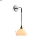 GobekUsa LED Glass Wall Light Fixture Bedroom Aisle Study Modern Adjustable Bedside Lamp