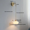 GobekUsa LED Glass Wall Light Fixture Bedroom Aisle Study Modern Adjustable Bedside Lamp