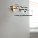 GobekUsa LED Glass Wall Light Fixture Up Down Rotate Modern Living Room Bar