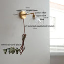 GobekUsa LED Glass Wall Light Fixture Up Down Rotate Modern Living Room Bar