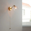 GobekUsa LED Glass Wall Light Fixture Up Down Rotate Modern Living Room Bar