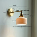 GobekUsa LED Glass Wall Light Fixture Up Down Rotate Modern Living Room Bar
