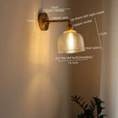 GobekUsa LED Glass Wall Lights Modern Decor for Bedroom Living Room Bar Balcony.