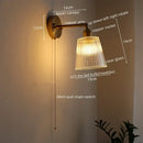 GobekUsa LED Glass Wall Lights Modern Decor for Bedroom Living Room Bar Balcony.
