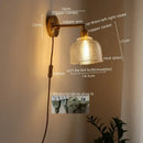 GobekUsa LED Glass Wall Lights Modern Decor for Bedroom Living Room Bar Balcony.