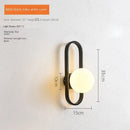 GobekUsa LED Glass Wall Sconce Lamp for Bedroom Living Room Staircase