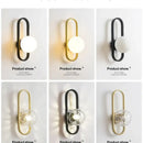 GobekUsa LED Glass Wall Sconce Lamp for Bedroom Living Room Staircase