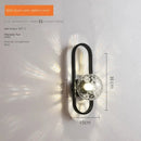 GobekUsa LED Glass Wall Sconce Lamp for Bedroom Living Room Staircase