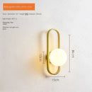 GobekUsa LED Glass Wall Sconce Lamp for Bedroom Living Room Staircase